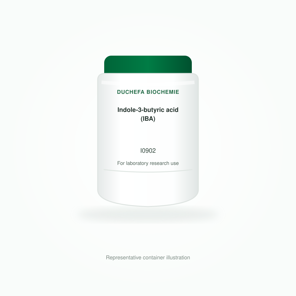 Indole-3-butyric acid (IBA) - Duchefa Biochemie representative container illustration
