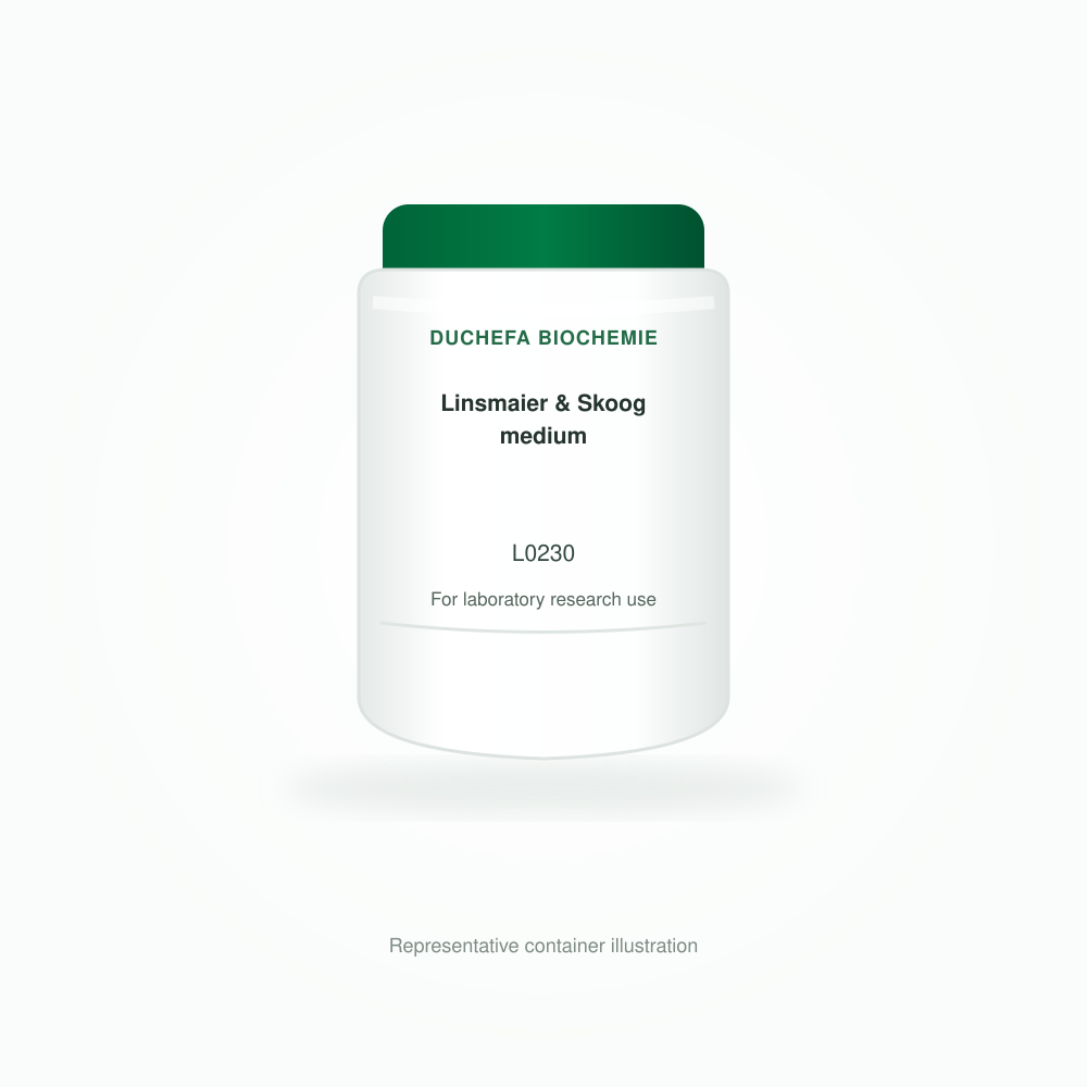 Linsmaier & Skoog medium - Duchefa Biochemie representative container illustration