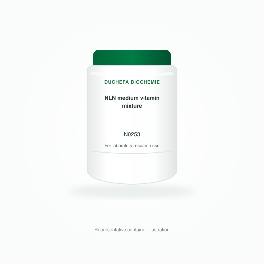 NLN medium vitamin mixture - Duchefa Biochemie representative container illustration