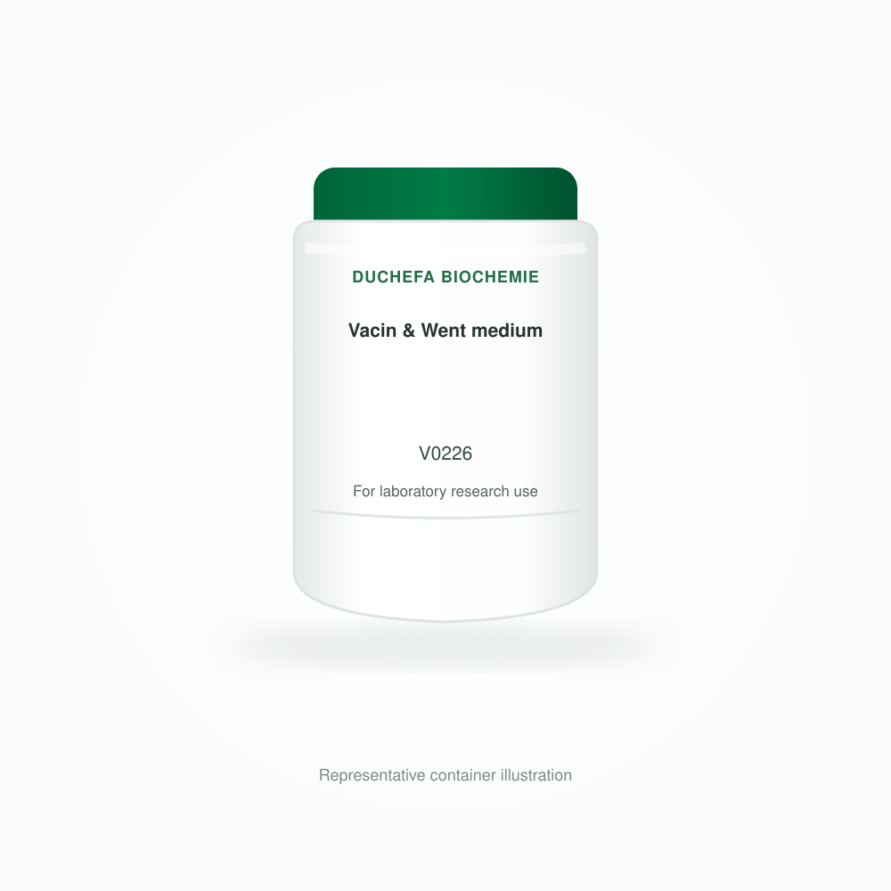 Vacin & Went medium - Duchefa Biochemie representative container illustration